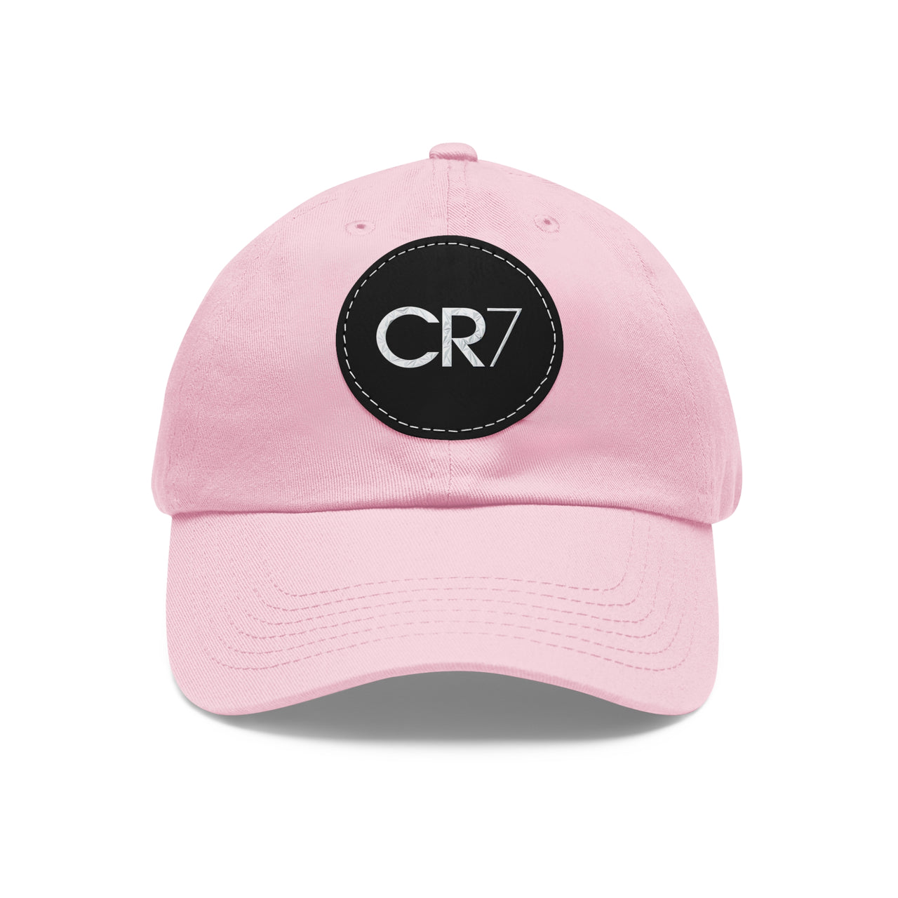 Cristiano Ronaldo CR7 Dad Hat with Leather Patch (Round)