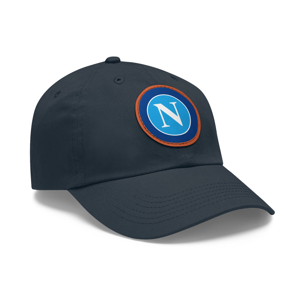 Napoli Dad Hat with Leather Patch (Round)