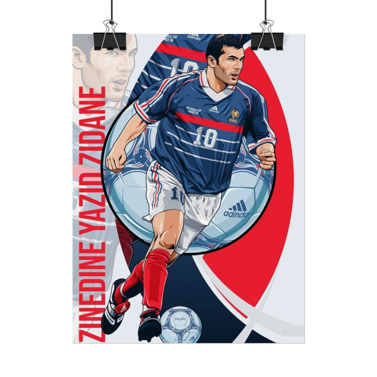 Zinedine Zidane France Rolled Posters