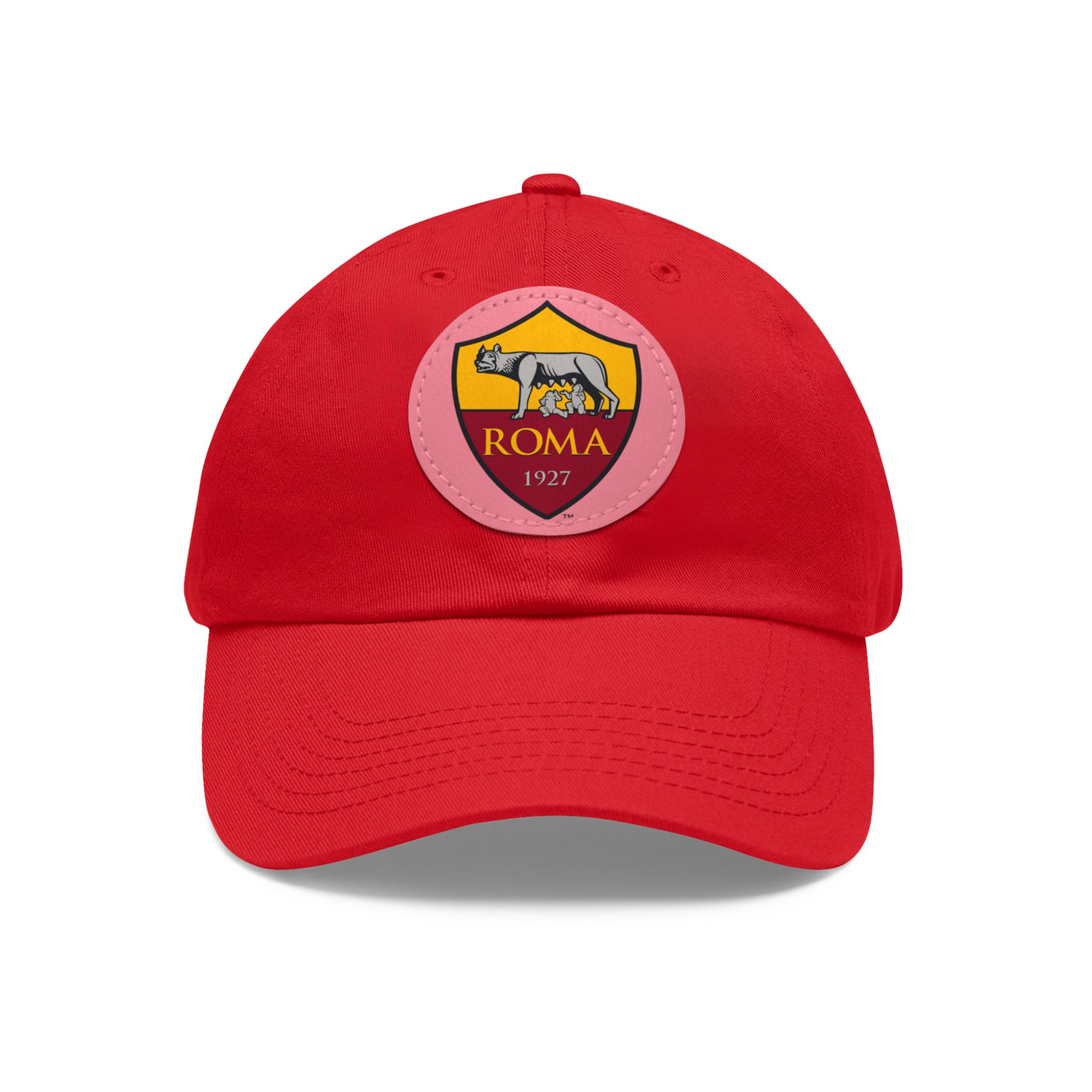 Roma Dad Hat with Leather Patch (Round)