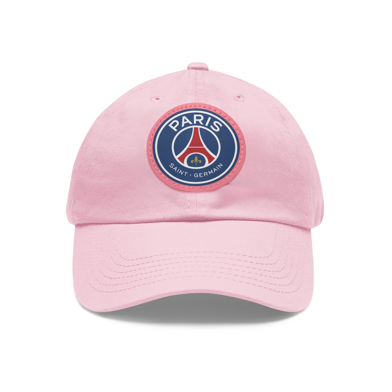 PSG Dad Hat with Leather Patch (Round)