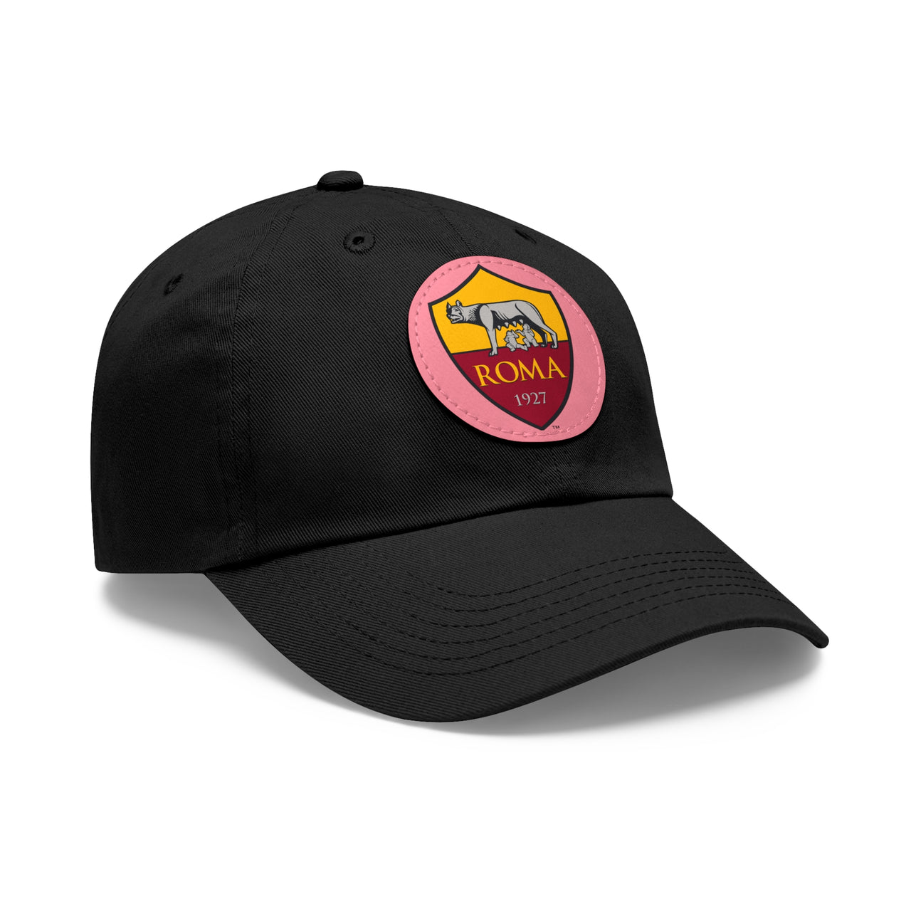 Roma Dad Hat with Leather Patch (Round)