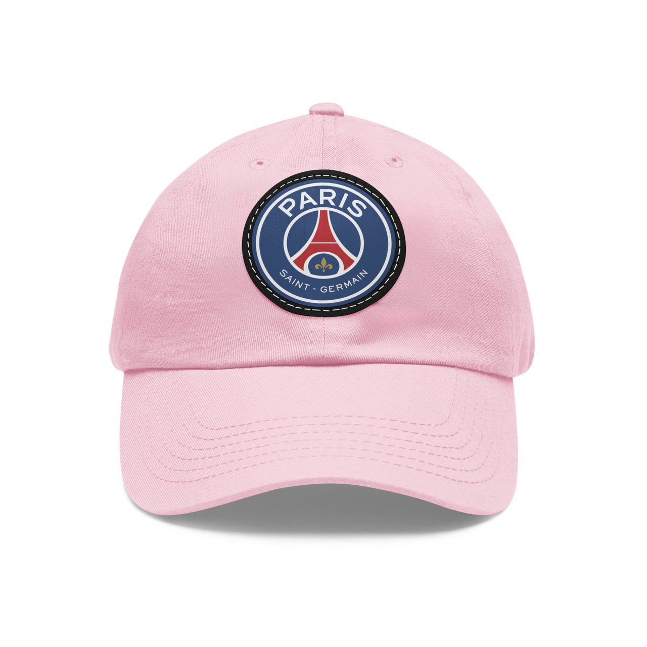 PSG Dad Hat with Leather Patch (Round)