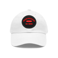 Thumbnail for Manchester United Dad Hat with Leather Patch (Round)