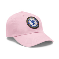 Thumbnail for Chelsea Dad Hat with Leather Patch (Round)