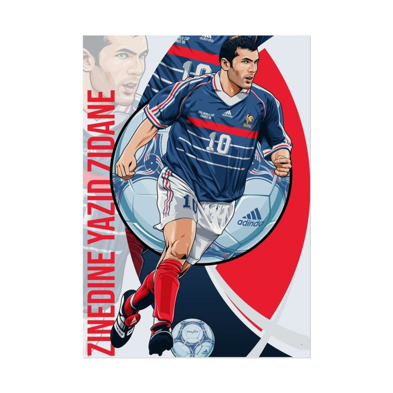 Zinedine Zidane France Rolled Posters