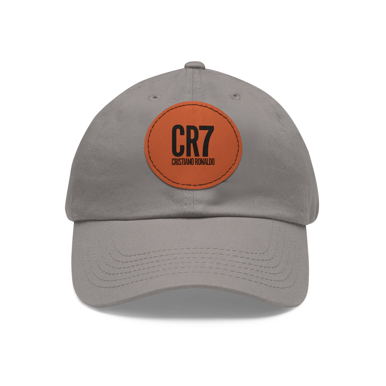 CR7 Dad Hat with Leather Patch (Round)