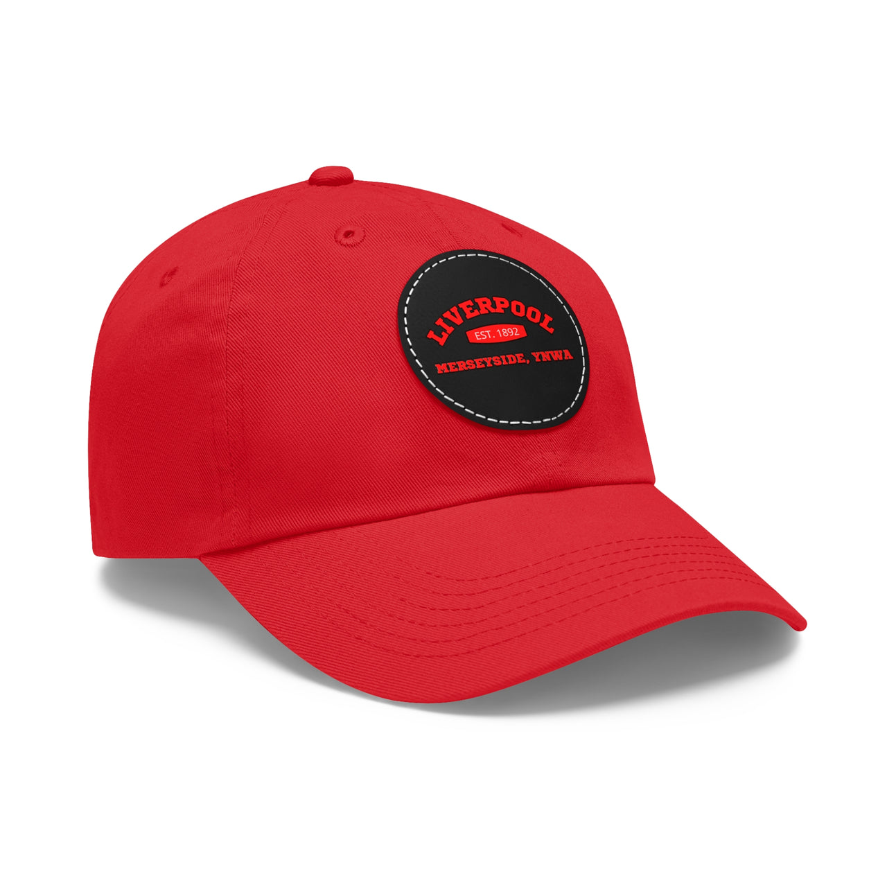 Liverpool YNWA Dad Hat with Leather Patch (Round)