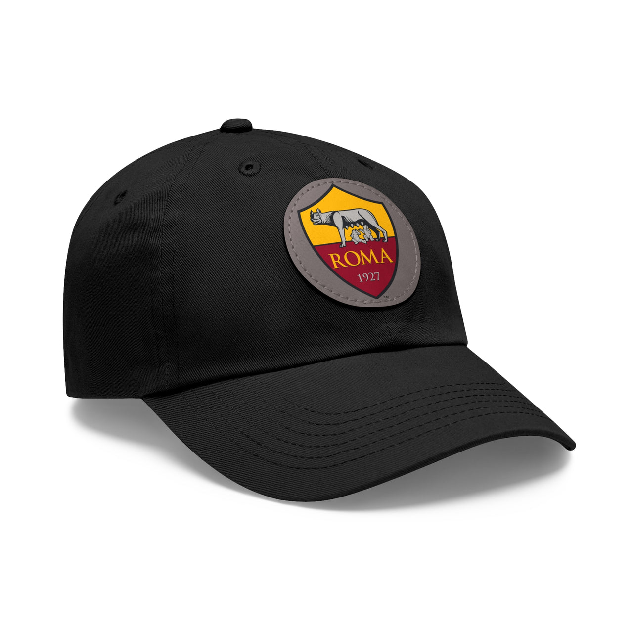 Roma Dad Hat with Leather Patch (Round)