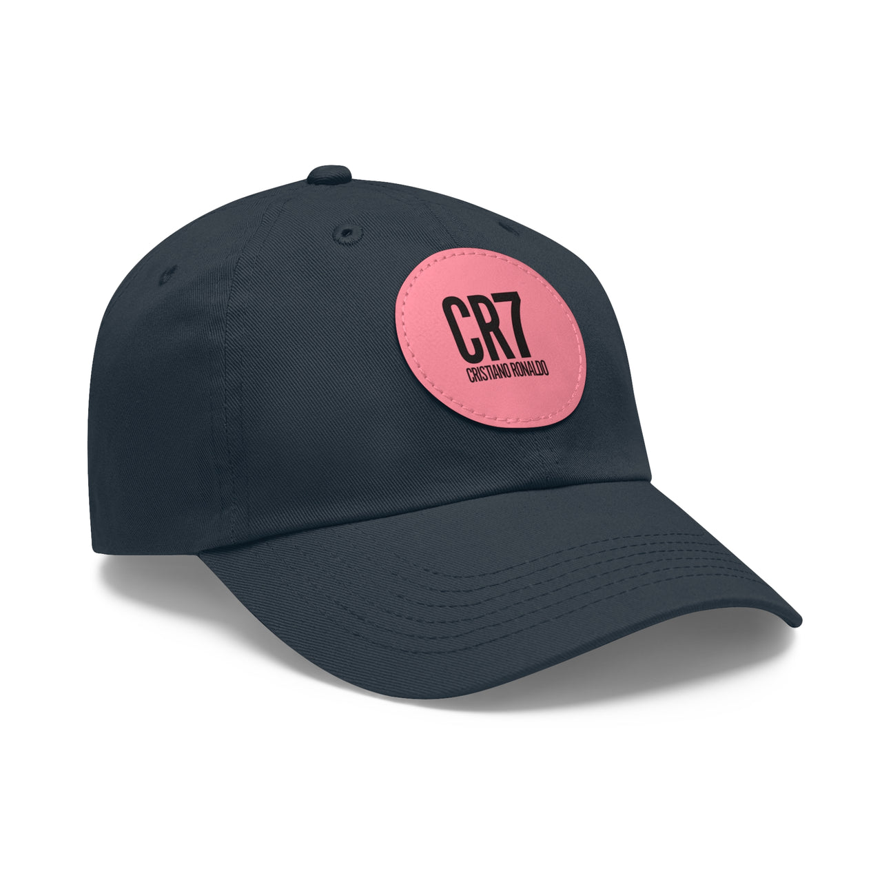 CR7 Dad Hat with Leather Patch (Round)