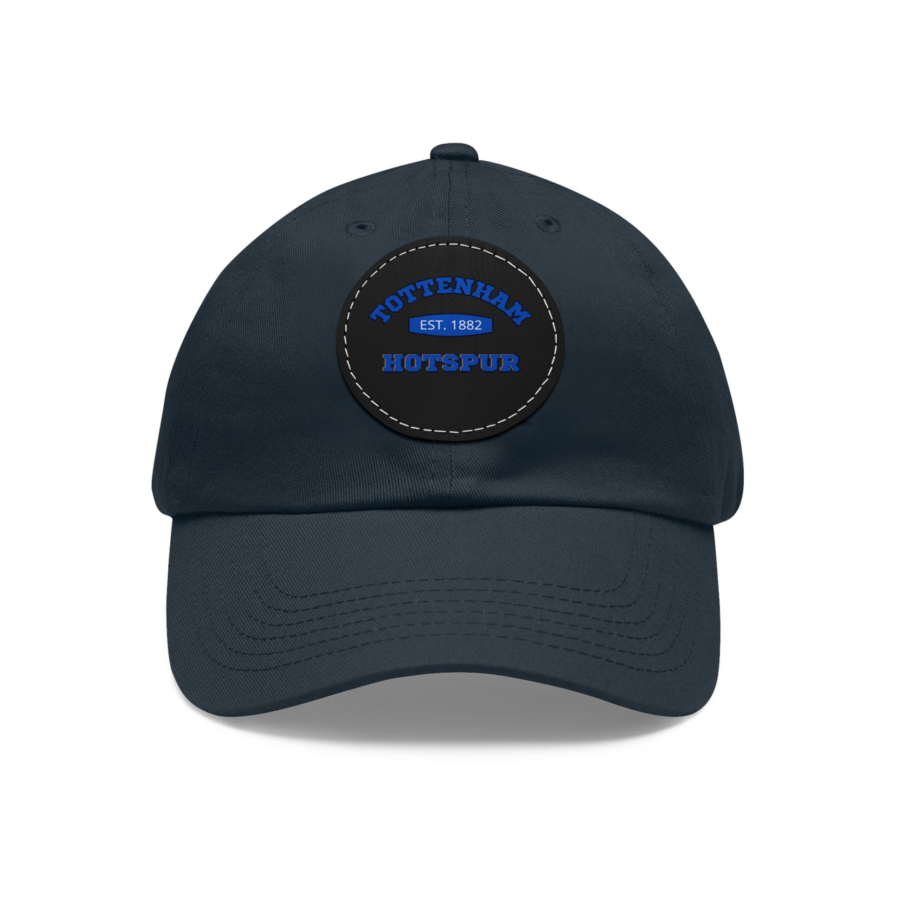 Tottenham Hotspur Dad Hat with Leather Patch (Round)