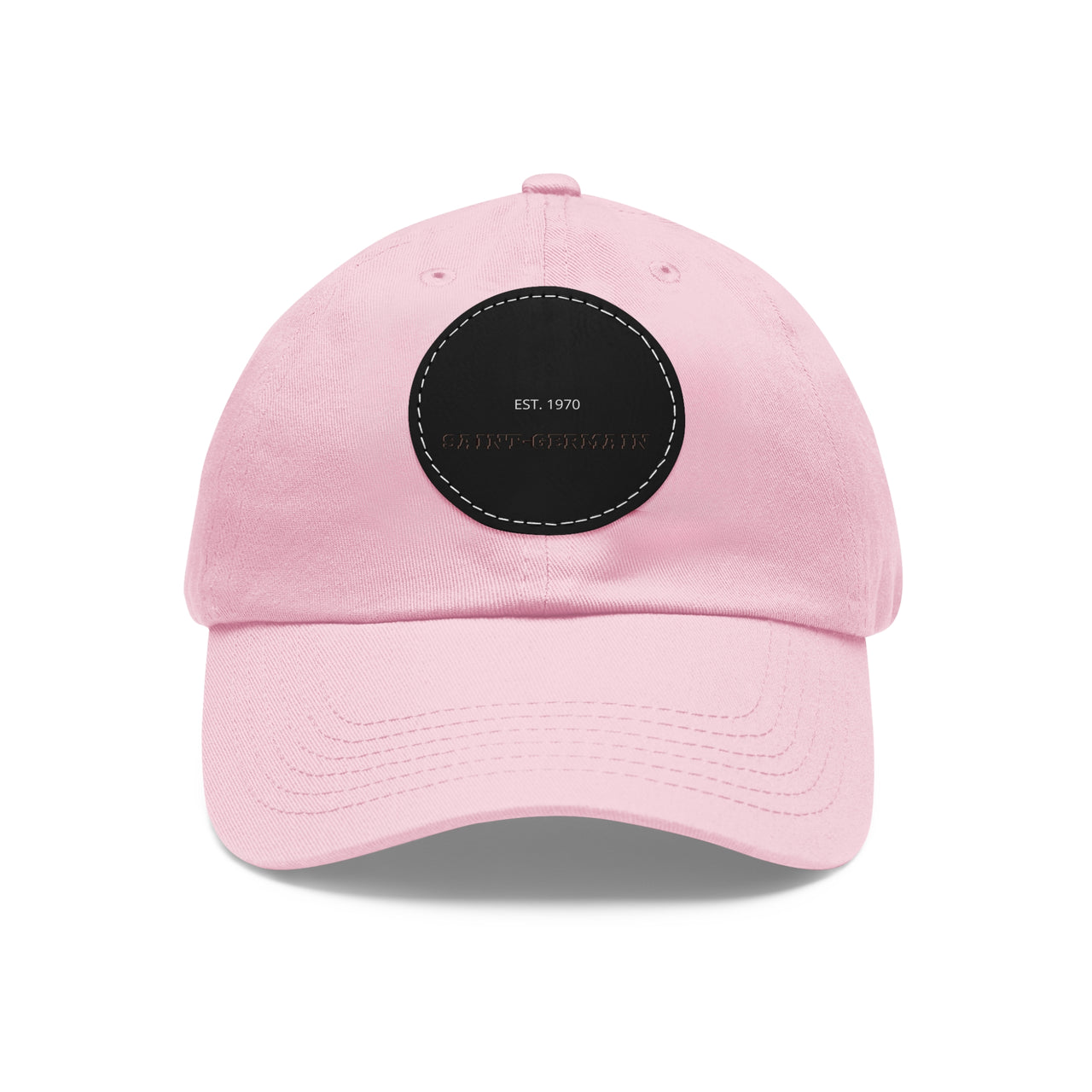 PSG Dad Hat with Leather Patch (Round)