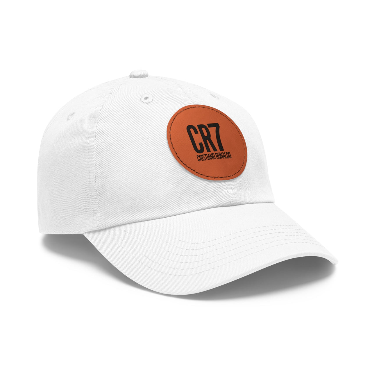 CR7 Dad Hat with Leather Patch (Round)