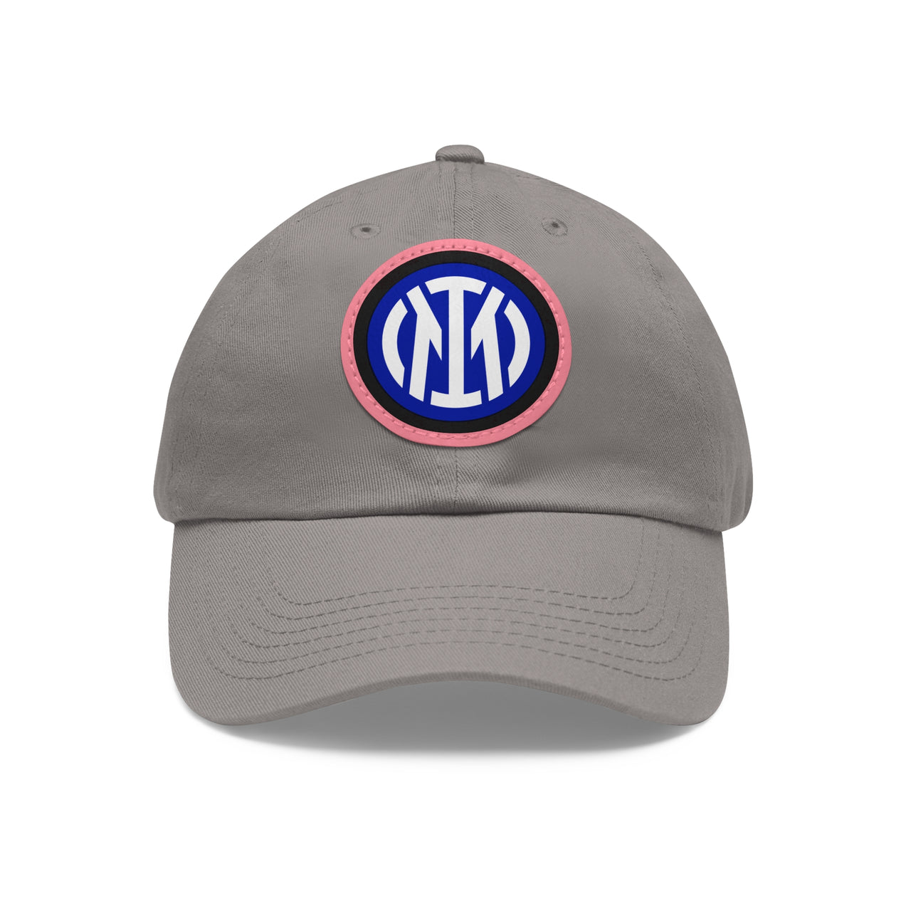 Inter Milan Dad Hat with Leather Patch (Round)