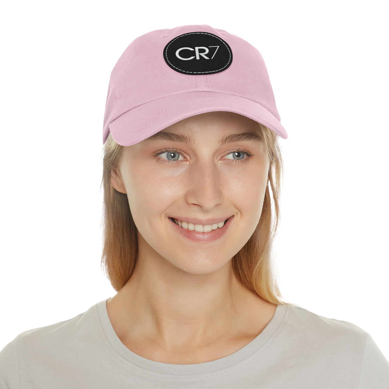 Cristiano Ronaldo CR7 Dad Hat with Leather Patch (Round)