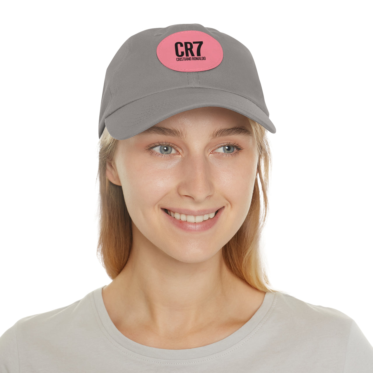 CR7 Dad Hat with Leather Patch (Round)