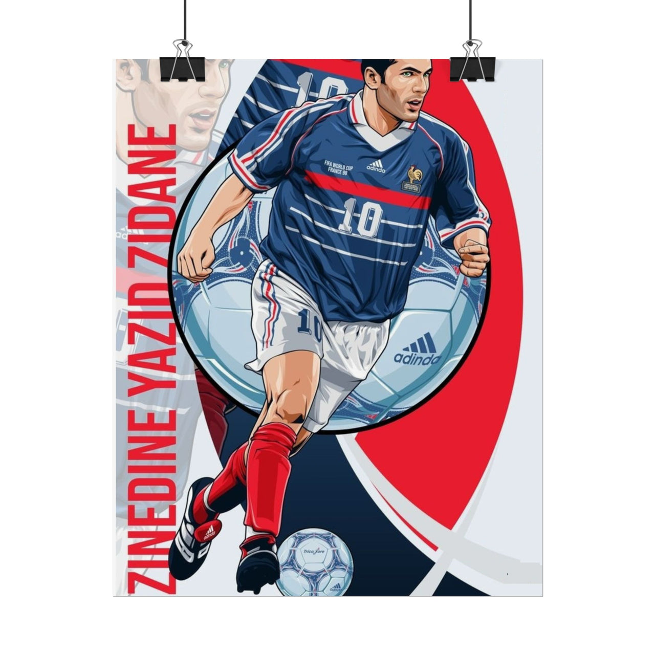 Zinedine Zidane France Rolled Posters