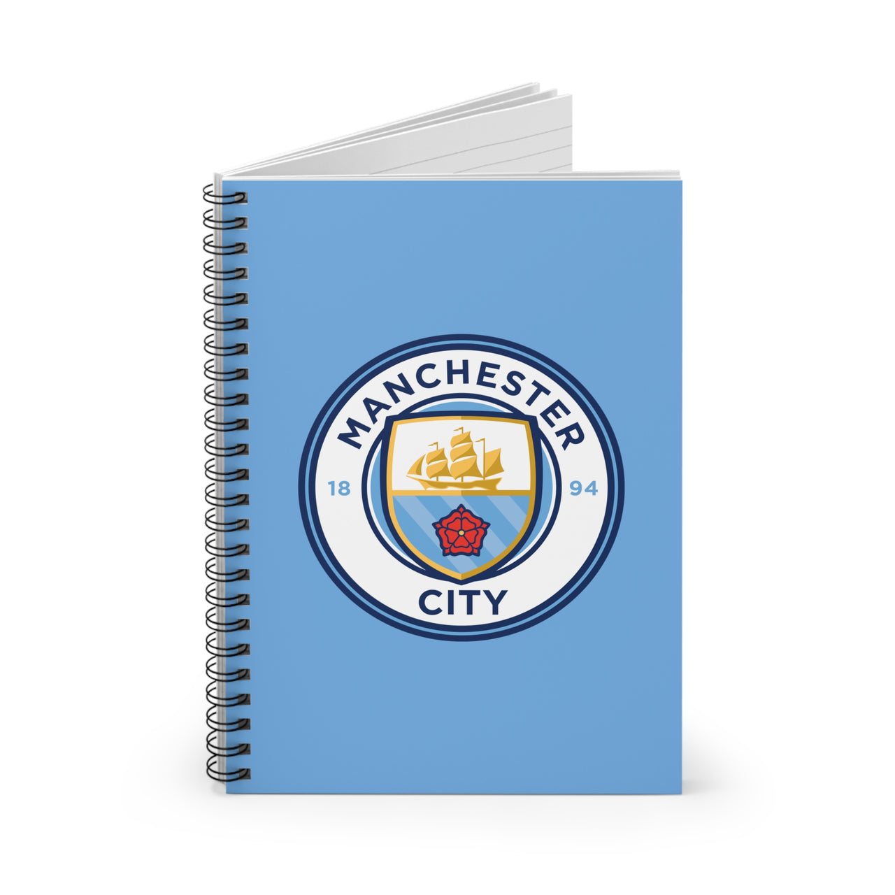 Manchester City Spiral Notebook - Ruled Line