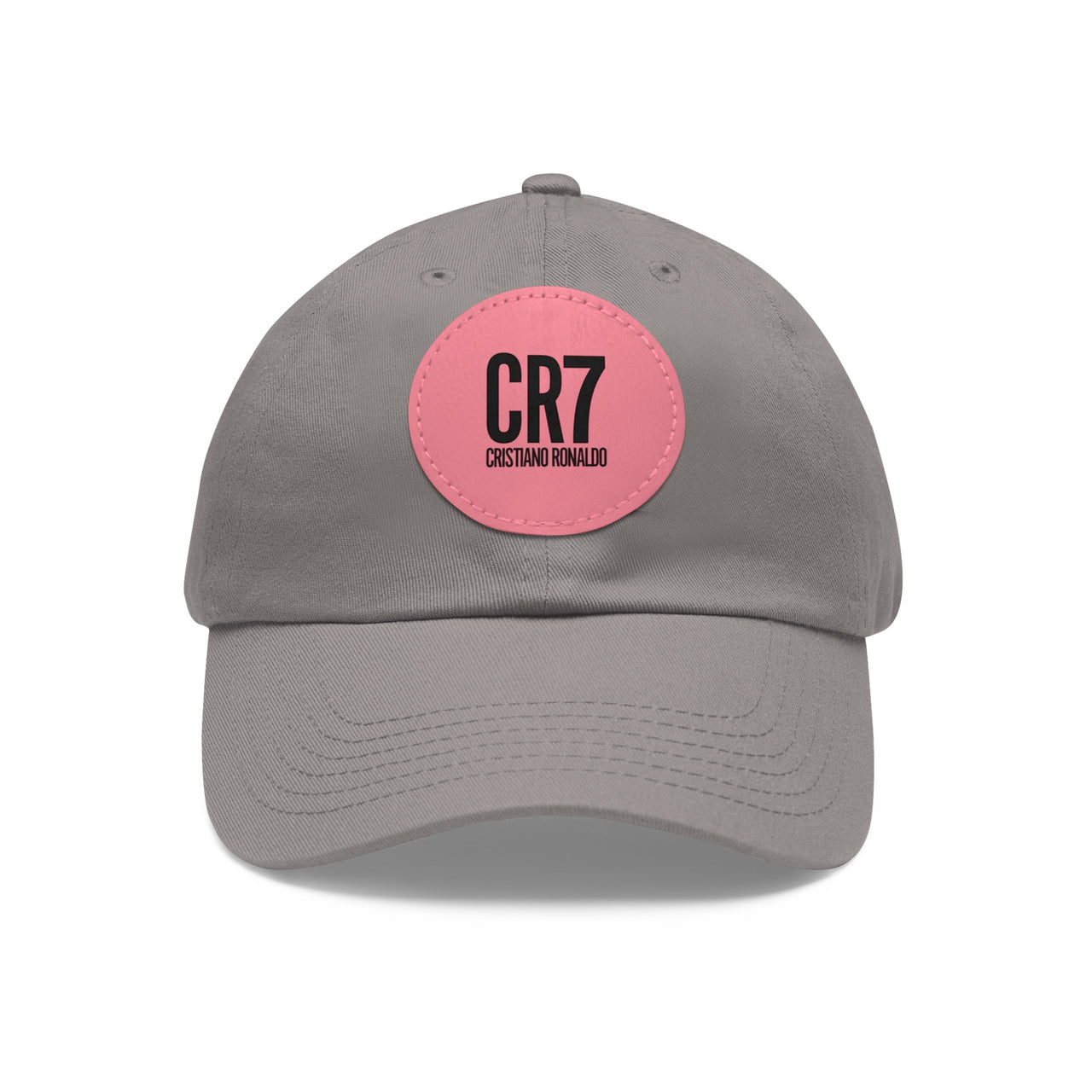 CR7 Dad Hat with Leather Patch (Round)