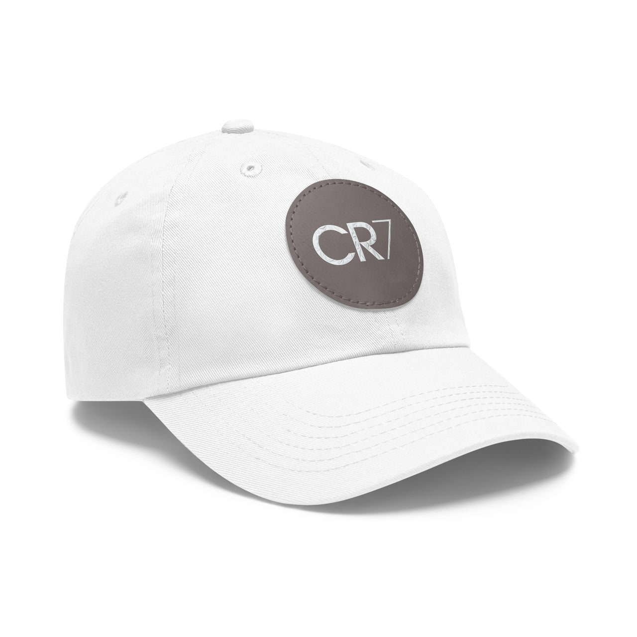 Cristiano Ronaldo CR7 Dad Hat with Leather Patch (Round)