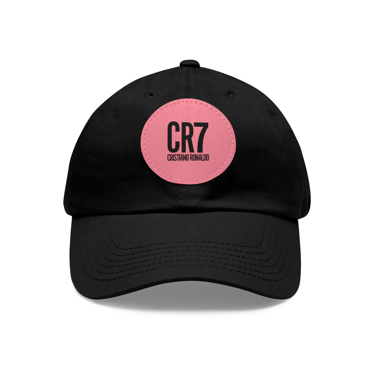 CR7 Dad Hat with Leather Patch (Round)