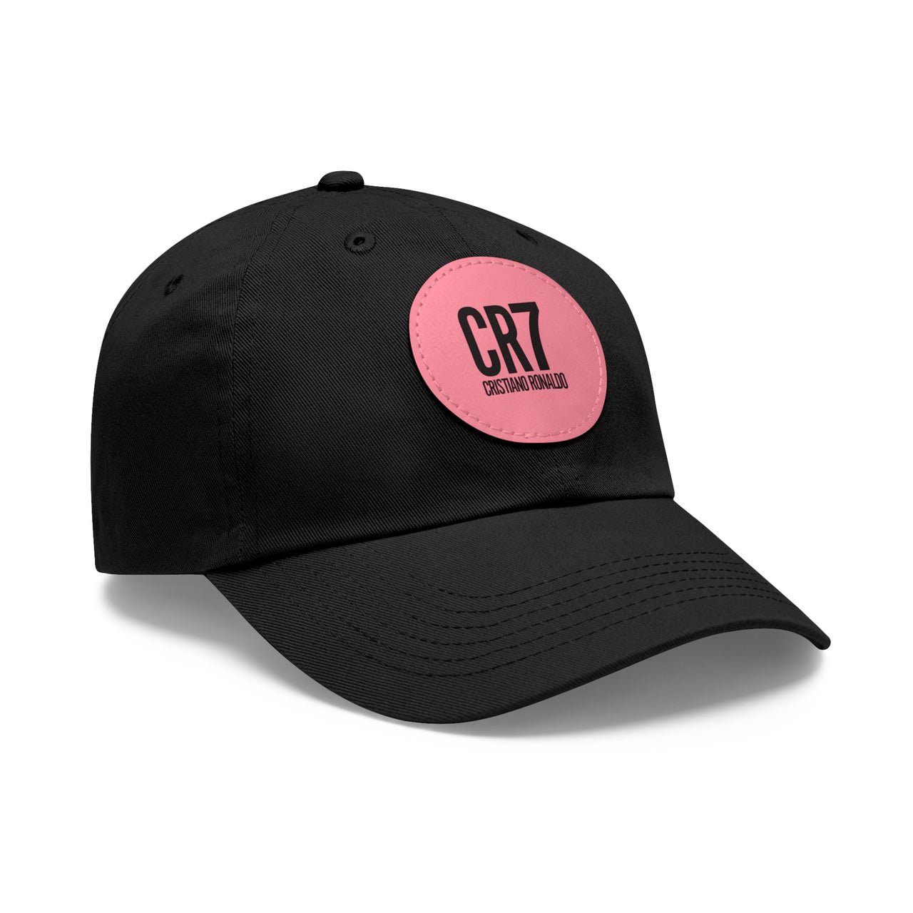 CR7 Dad Hat with Leather Patch (Round)