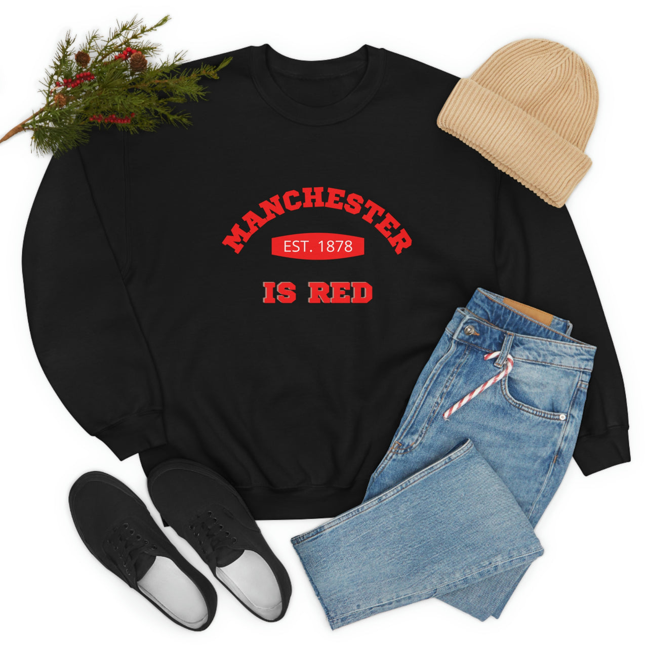 Manchester United Unisex  Crewneck Sweatshirt