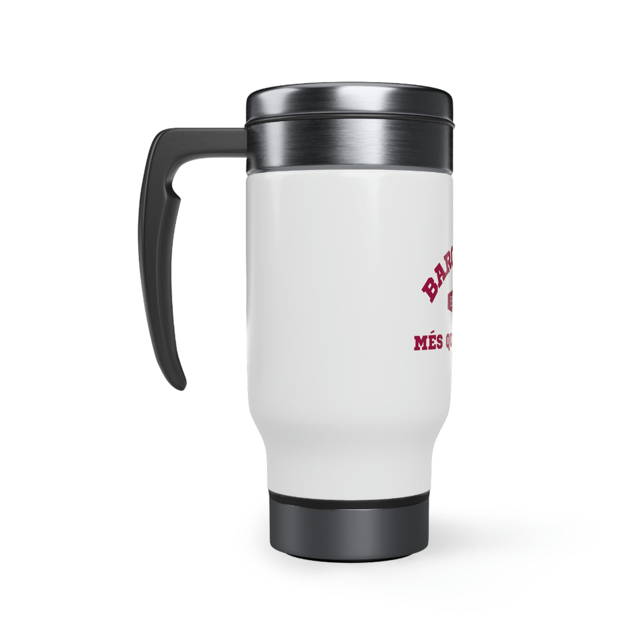 Barcelona Stainless Steel Travel Mug with Handle, 14oz