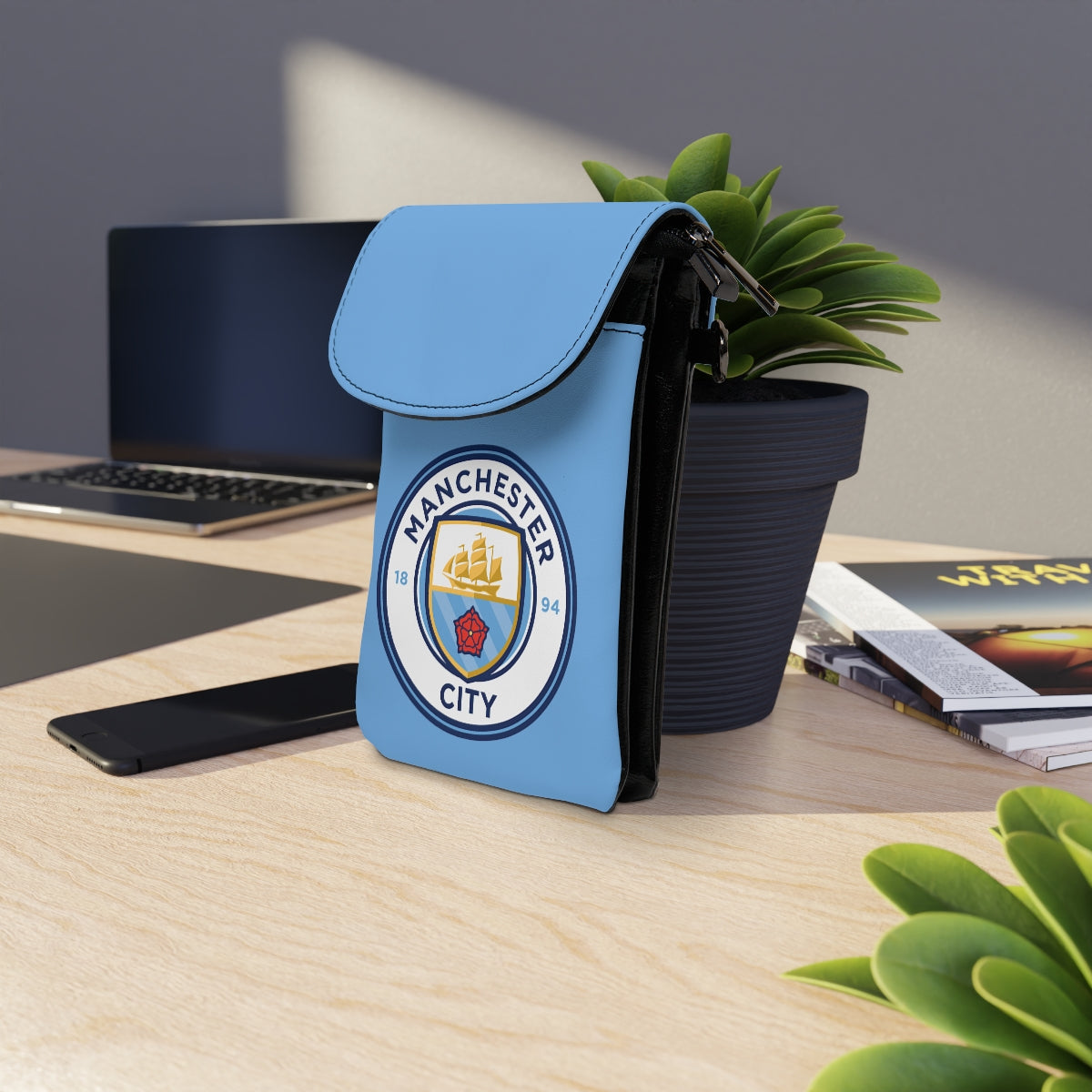 Manchester City Small Cell Phone Wallet