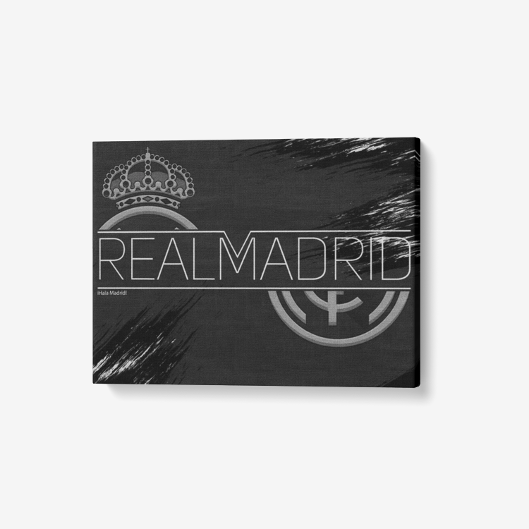 Real Madrid 1 Piece Canvas Wall Art for Living Room - Framed Ready to Hang 24"x18"