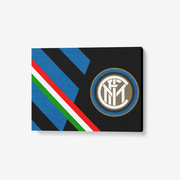 Inter Milan 1 Piece Canvas Wall Art for Living Room - Framed Ready to Hang 24"x18"