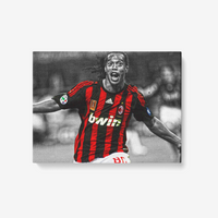 Thumbnail for Ronaldinho AC Milan 1 Piece Canvas Wall Art for Living Room - Framed Ready to Hang 24