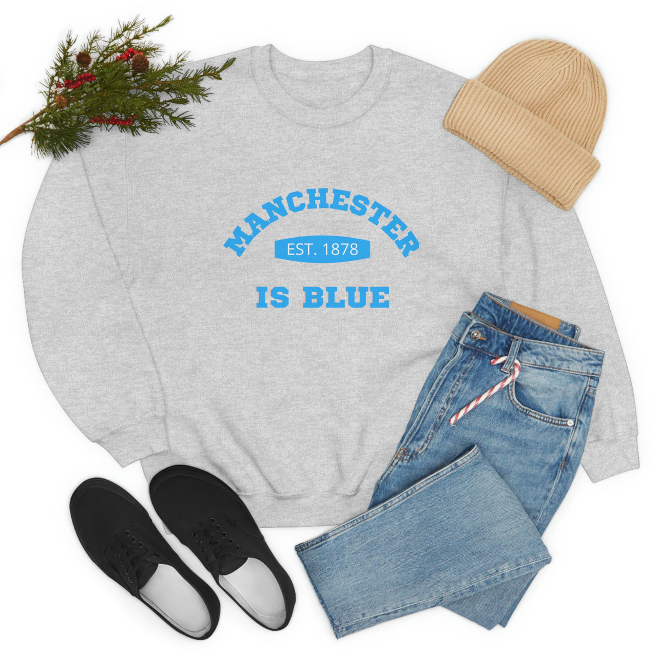 Manchester City Unisex  Crewneck Sweatshirt